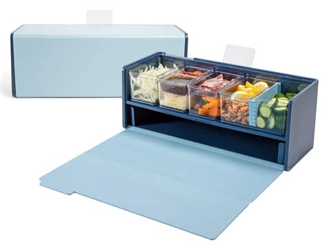 Prepdeck Mini Recipe Prep & Storage Station - New Compact Design, 8 ...