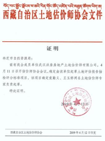 荣誉证书-武汉洪房房地产土地估价有限公司