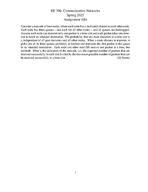 EE706 Exams - fsgs - EE 706: Communication Networks Spring 2025 ...