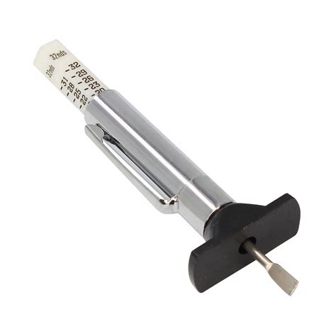 TRU-FLATE, Tire Tread Gauge, 1/32 in Tread Dp Calibration Increments, Tire Tread Depth Gauge ...