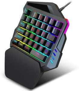 ERetailMart Wired Keyboard Gaming Keypad With LED Color Backlight 35 ...