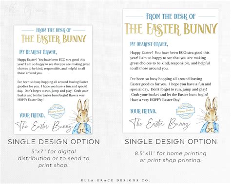 Printable Official Letter From the Desk of the Easter Bunny - Etsy ...