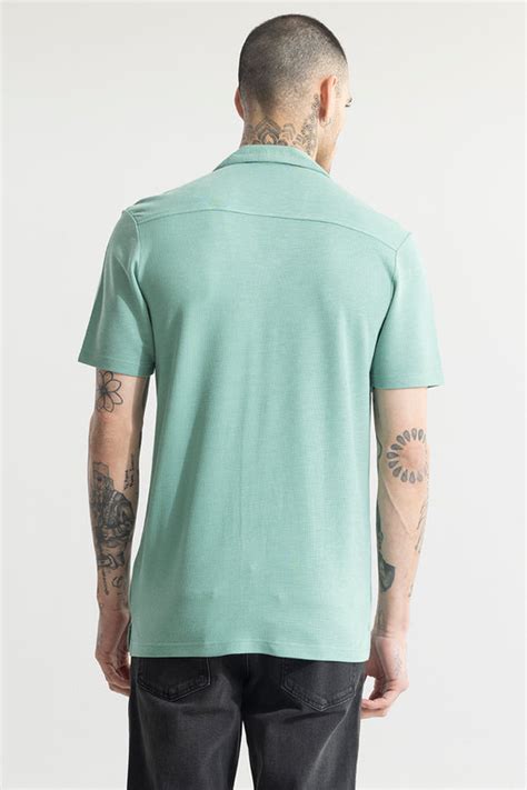 Buy Men's Pixel Blend Green Shirt Online | SNITCH