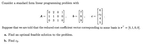 Image result for Standard Form of a Linear Programming Problem