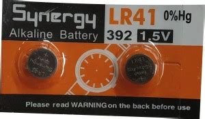 Synergy LR41 - 392 Coin Type 1.5V Micro Alkaline Battery - Synergy ...