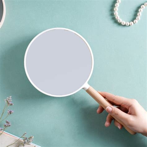Modern Double Sided Handheld Mirror White Online - Premium Handheld ...