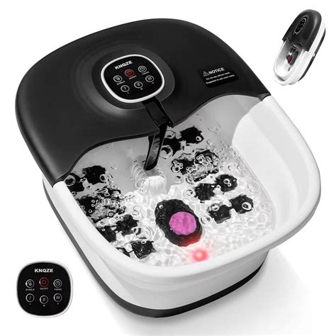 KNQZE Motorized Collapsible Foot Spa Bath Electric Foot Bath Massager ...