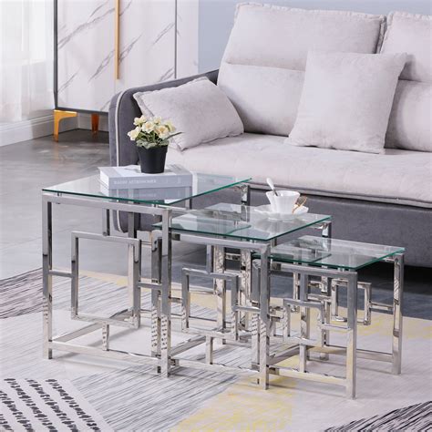 Small Square Glass Accent Table at Dorothy Boots blog