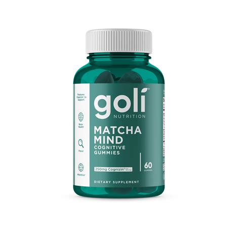 Goli Matcha Mind Gomitas cognitivas 60 Gomitas - TIENDA RD