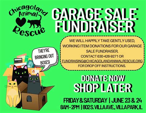 C.A.R. Garage Sale — Chicagoland Animal Rescue NFP