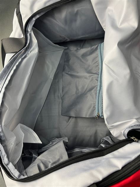 NIKE Travel Duffle Bag Gray & Red – Mizo Jersey Home