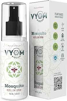 Vyom India Mosquito Repellent Room Spray | Plant Based & Purely Organic ...