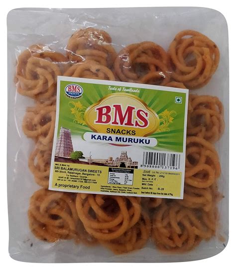 BMS Snacks - Kara Muruku, 200g : Amazon.in: Grocery & Gourmet Foods