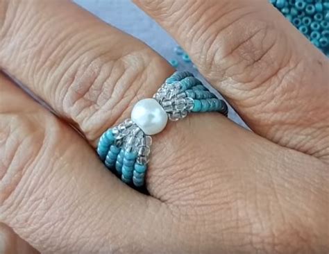 Free Fancy Beaded Ring Tutorials 的图像结果