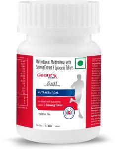 GEOFIT Multivitamin Tablets for Men with Ginseng Extract Pack of 1 ...