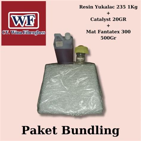 Jual Resin Merah Butek 235 1 KG +Catalyst 20 GR+MET 300 FANTATEX 500 GR ...