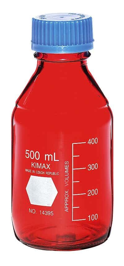 KIMAX Amber Glass Media Bottles - Cole-Parmer India