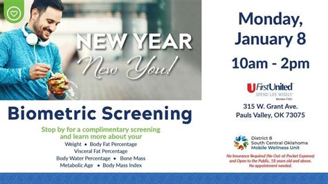 Biometric Screening, First United Bank - Pauls Valley (315 W Grant Ave ...