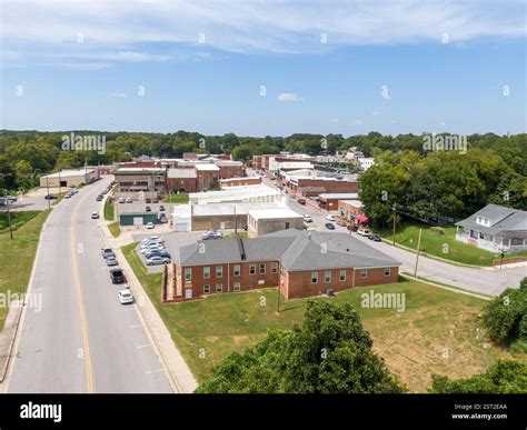 Sunny Daytime Drone Images of Louisburg, North Carolina: Travel, Real ...