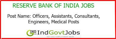RBI Recruitment 2024 Latest 03 RBI Jobs on March 2024