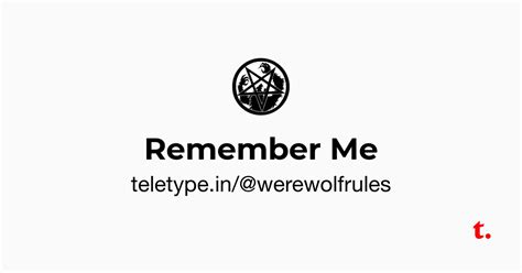 Werewolf Rules — Teletype