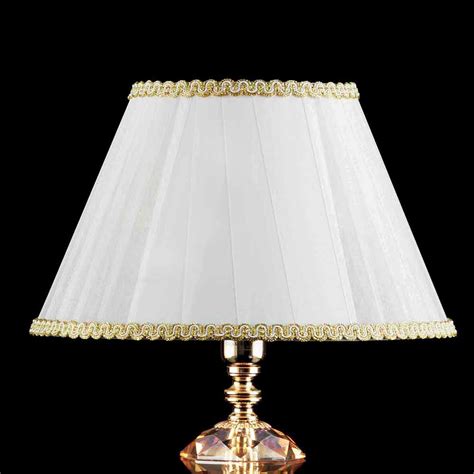 Classic design glass and crystal table lamp Belle, made in Italy