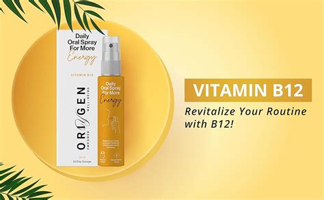 Oriygen Vitamin B12 Supplement Oral Spray | Immunity Booster Spray for ...