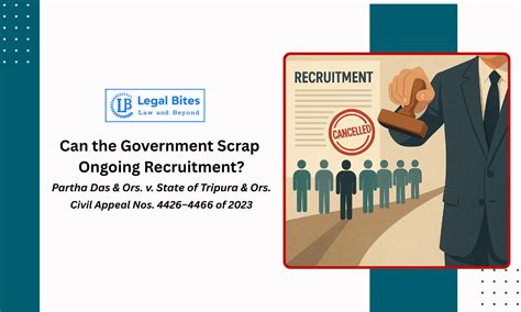 Can the Government Cancel a Recruitment Process Midway Despite ...