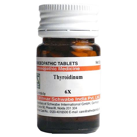 Buy Dr.Willmar Schwabe Thyroidinum 6X Tablets, 20 gm | 19 Minutes ...