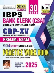 IBPS Bank Clerk Preliminary Exam Practice Work Book Including Solved ...