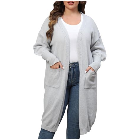 LYXSSBYX Plus Size Cardigan Sweaters for Women Lightweight Women's ...