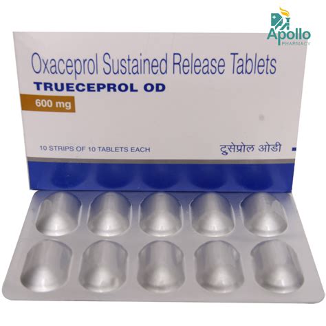 Trueceprol OD 600 Tablet 10's Price, Uses, Side Effects, Composition ...