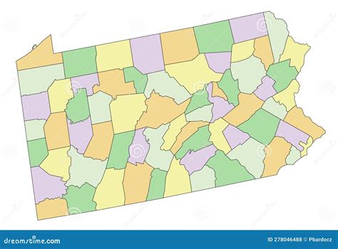 3d Political Map Of Pennsylvania Royalty-Free Stock Photography | CartoonDealer.com #185259863
