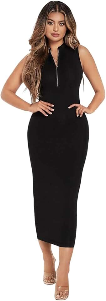 Amazon.in: Sleeveless - Women's Dresses / Women's Dresses & Jumpsuits ...