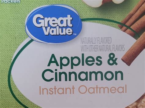 Apples & Cinnamon, Instant Oatmeal Nutrition Facts - Eat This Much