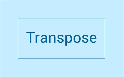 Image result for Transpose Module 3 in Mathematics 3