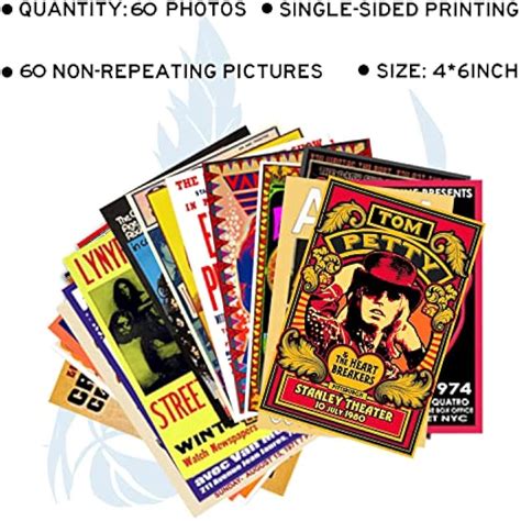 WOONKIT Vintage Rock Band Posters Set - Retro Music Room India | Ubuy