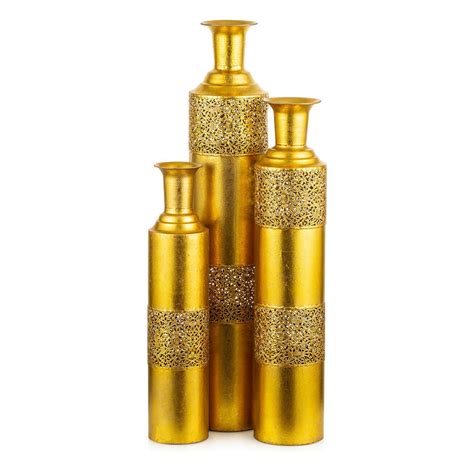 Floor Metal Tall Gold Vase | Sziqiqi Official Site