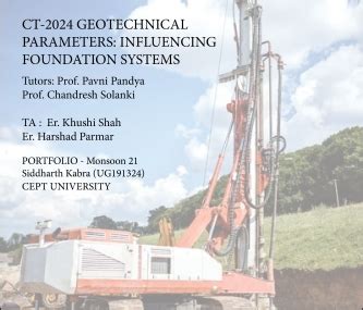 Foundation Design of Residential Building at Baroda | CEPT - Portfolio