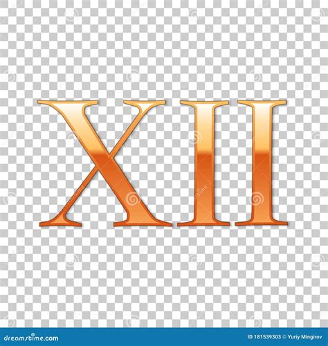 Golden Roman Numeral Number 3, III, Three In Alphabet Letter Isolated ...