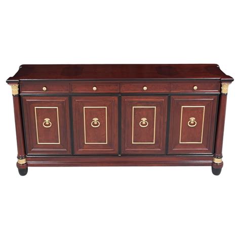 Vintage French Empire Style Mahogany Marble Top Buffet, circa 1920 at ...
