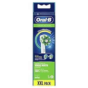 Oral-B Crossaction CleanMaximiser Replacement Heads x 8, Original ...