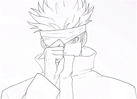 48 Satoru Gojo Coloring Pages : Unleash the Magic of Infinity