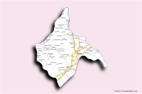 Mapas de muestra de Araure generados con la herramienta de recorte de ...