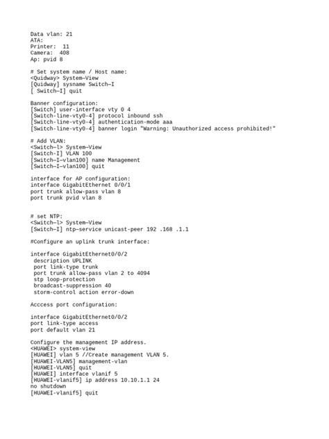 Image result for Switch Config