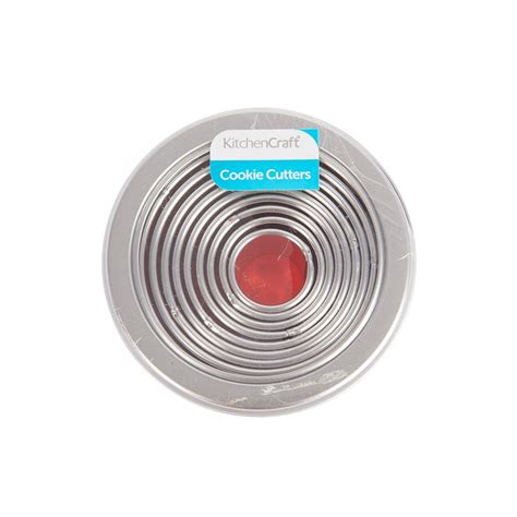 Buy KitchenCraft Round Pastry Cutters with Storage Tin for "thinKitchen ...