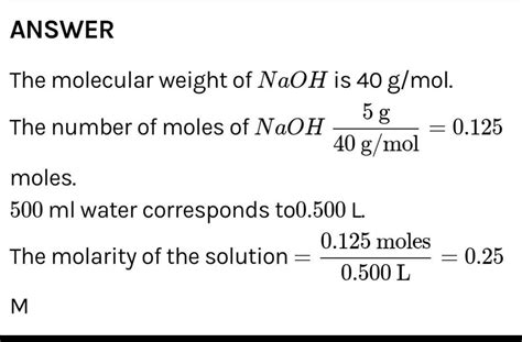 80 gm NaOH is dissolved in 10L of aqueous solution of sodium hydroxide ...