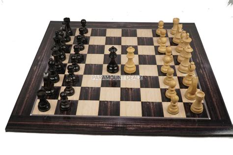 Playminds by Paramount Dealz 19" Wooden Laminated Chess Board Game with ...