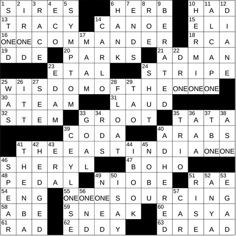 0323-23 NY Times Crossword 23 Mar 23, Thursday - NYXCrossword.com