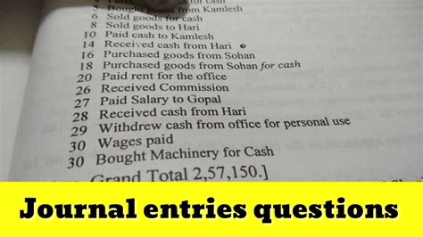 Image result for Journal Entry Questions and Answers Class 11